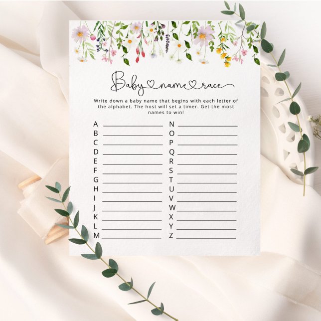 ワイルドフラワーベビー名のレースのゲーム (クリエイターアップロード済み)