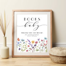 ワイルドフラワーベビー春ベビースシャワー用の本