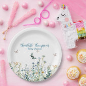 ワイルドフラワーベビー開花の赤ちゃんシャワー ペーパープレート (パーティー)