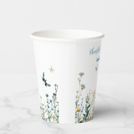 ワイルドフラワーベビー開花の赤ちゃんシャワー 紙コップ (右)