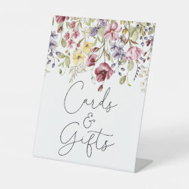 ワイルドフラワーベビー開花カードとギフト 台座サイン