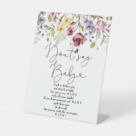 ワイルドフラワーベビー開花シャワーベビーと言わない 台座サイン