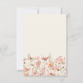 ワイルドフラワーベビー開花ベビーシャワーありがとう サンキューカード (裏面)