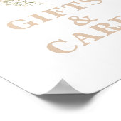 ワイルドフラワーベビー開花ベビーシャワーギフトサイン ポスター (角)