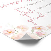 ワイルドフラワーベビー開花ベビーシャワーマママオサバー ポスター (角)