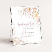 ワイルドフラワーベビー開花ベビーシャワーマママオサバー ポスター