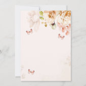 ワイルドフラワーベビー開花三つ子シャワー 招待状 (裏面)