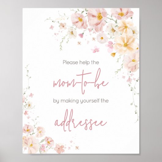 ワイルドフラワーベビー開花封筒駅 ポスター (正面)