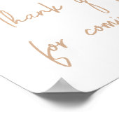 ワイルドフラワーベビー開花有難うございま来す ポスター (角)