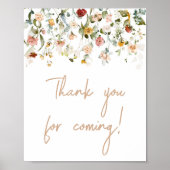 ワイルドフラワーベビー開花有難うございま来す ポスター (正面)