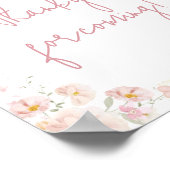 ワイルドフラワーベビー開花有難うございま来す ポスター (角)