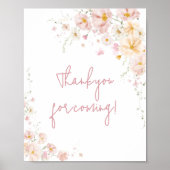 ワイルドフラワーベビー開花有難うございま来す ポスター (正面)