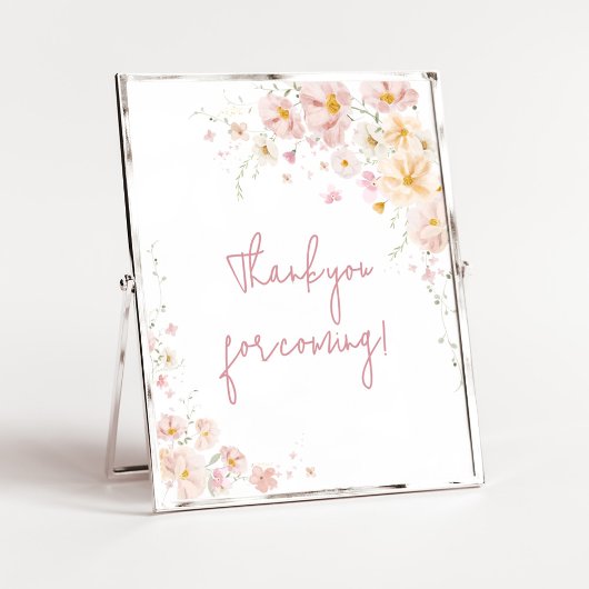 ワイルドフラワーベビー開花有難うございま来す ポスター