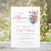 ワイルドフラワーベビー開花水彩フローラ 招待状