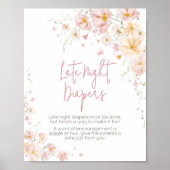 ワイルドフラワーベビー開花深夜おむつ ポスター (正面)