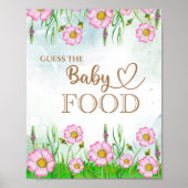 ワイルドフラワーベビー開花「ベビー食べ物を推測」 ポスター (正面)
