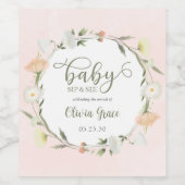 ワイルドフラワーベビーSipと参照 ワインラベル (シングルラベル)