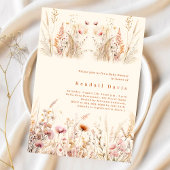 ワイルドフラワーベージュクリームピンク予算ベビーシャワー