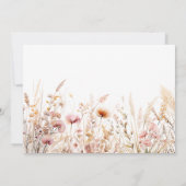 ワイルドフラワーベージュフォトアーチ卒業2025 招待状 (裏面)