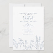 ワイルドフラワーペリウィンクルリハーサルディナー 招待状 (正面)