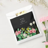 ワイルドフラワーペリウィンクル水の色結婚黒 フェイバーバッグ (封をした状態)