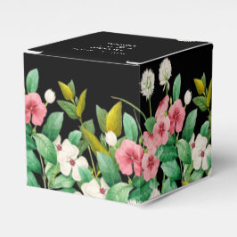 ワイルドフラワーペリウィンクル水の色結婚黒 フェイバーボックス