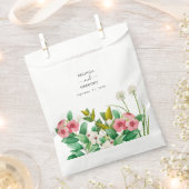 ワイルドフラワーペリウィンクル水結婚色の フェイバーバッグ (クリップ留めされた状態)