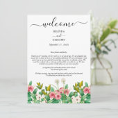 ワイルドフラワーペリウィンクル白結婚の旅程 プログラム (スタンド正面)