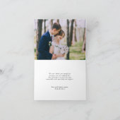 ワイルドフラワーペリウィンクル結婚フローラの写真 サンキューカード (内部)