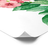 ワイルドフラワーペリウインクル結婚の座席表 ポスター (角)