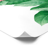 ワイルドフラワーペリウインクル結婚の座席表 ポスター (角)