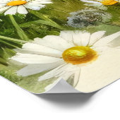 ワイルドフラワーホルスタイン乳牛 ポスター (角)