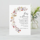 ワイルドフラワーボタニカルガーデンベビーイン開花 招待状 (スタンド正面)