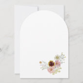 ワイルドフラワーボタニカルガーデンベビーイン開花 招待状 (裏面)