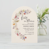 ワイルドフラワーボタニカルガーデンベビーイン開花 招待状 (スタンド正面)