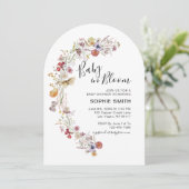 ワイルドフラワーボタニカルガーデンベビーイン開花 招待状 (スタンド正面)