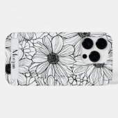 ワイルドフラワーボタニカルパーソナライズされたフローラ Case-Mate iPhoneケース (裏面 (横))