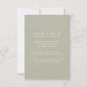 ワイルドフラワーボタニカルフローラフレームブライダルシャワー 招待状 (裏面)