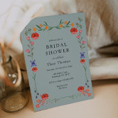 ワイルドフラワーボタニックガーデンブライダルシャワー 招待状