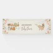 ワイルドフラワーボヘミアン子供部屋ベビーシャワーウェルカム 横断幕 (横)