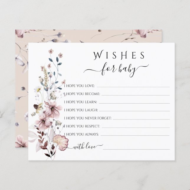 ワイルドフラワーボホがベビーゲームを希望 (正面/裏面)