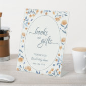 ワイルドフラワーボホの本&ギフトサイン赤ちゃんシャワー 台座サイン (インサイチュ)