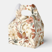 ワイルドフラワーボホアイボリーフローラベビーシャワー フェイバーボックス (裏面サイド)