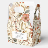 ワイルドフラワーボホアイボリーフローラベビーシャワー フェイバーボックス (オープン)