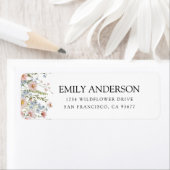 ワイルドフラワーボホイン開花ガーデン差出人住所ラボ ラベル (インサイチュ)