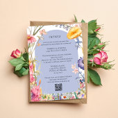 ワイルドフラワーボホシックフローラリース結婚ズ詳細 招待状