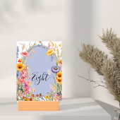 ワイルドフラワーボホシックフローラ結婚リース テーブルナンバー