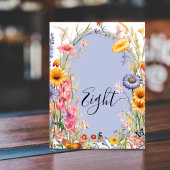 ワイルドフラワーボホシックフローラ結婚リース テーブルナンバー