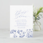 ワイルドフラワーボホシックブライダルシャワー 招待状 (スタンド正面)