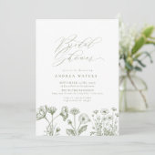 ワイルドフラワーボホシックブライダルシャワー 招待状 (スタンド正面)